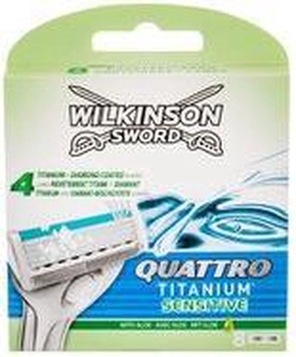 Wilkinson Sword Quattro Titanium Sensitive Razor Blades - 8pcs 5 Wilkinson Sword Quattro Titanium Sensitive Razor Blades - 8pcs - Afbeelding 3