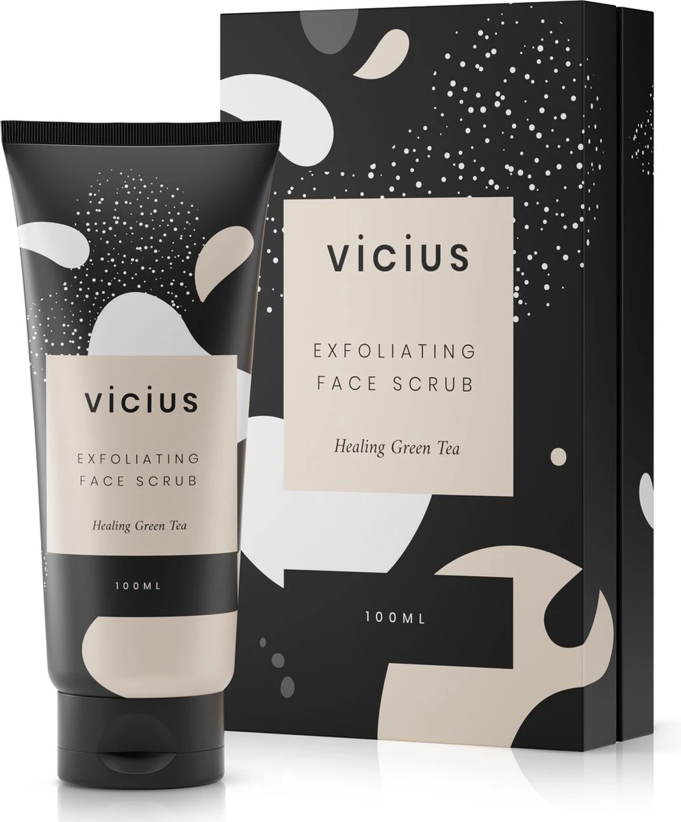 Vicius® - Scrub - Peeling Gezicht - Exfoliant - Mee Eters Verwijderen - Exfoliator Voor Vrouwen - 100 Ml 3 Vicius® - Scrub - Peeling Gezicht - Exfoliant - Mee Eters Verwijderen - Exfoliator Voor Vrouwen - 100 Ml
